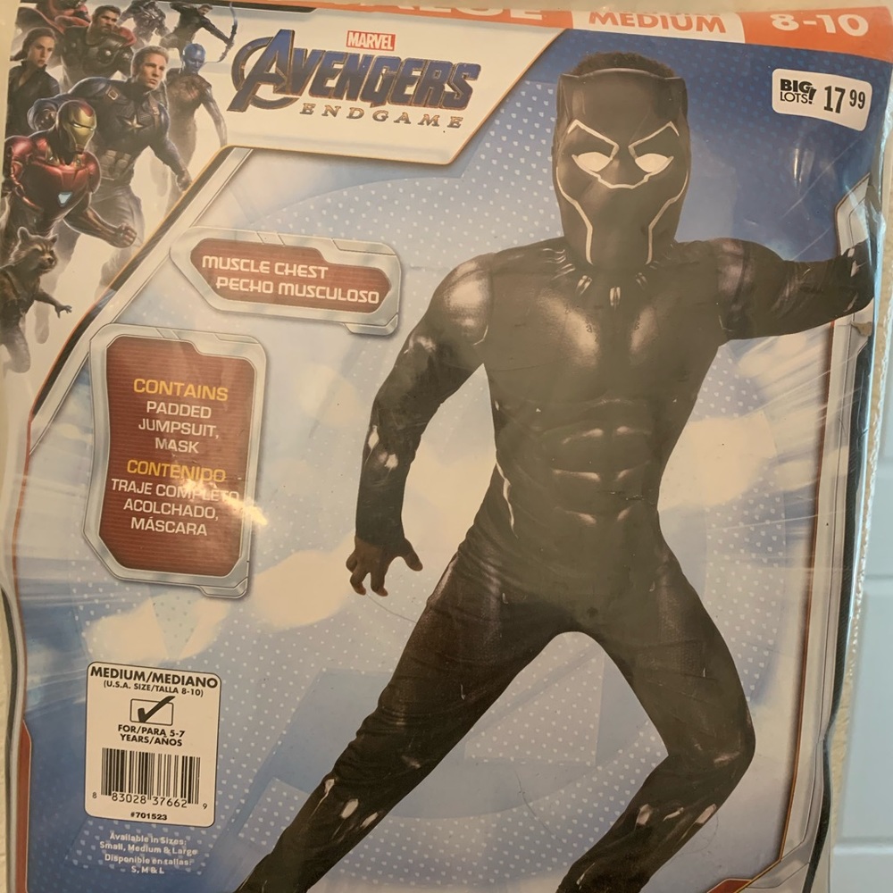 Marvel Blackpanther halloween costume